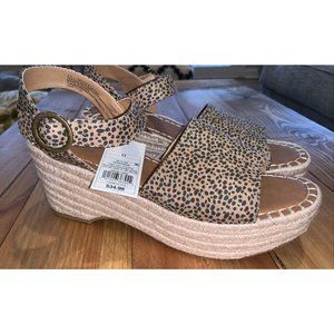 Women's Brown/Morgan Microsuede Leopard Print Espa